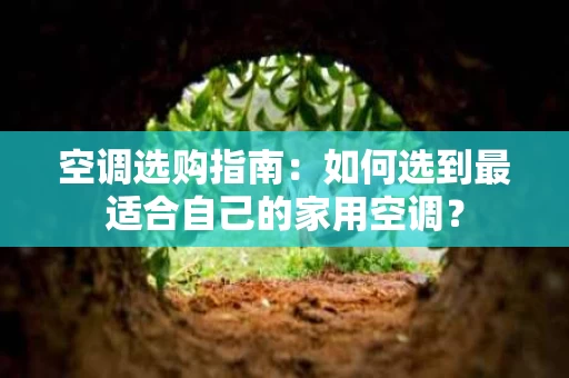 空调选购指南:如何选到最适合自己的家用空调? 空调选购指南:如何选到最适合自己的家用空调?