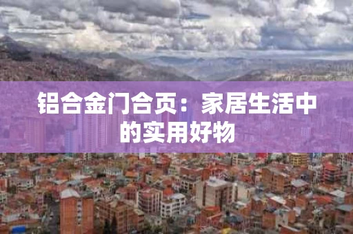 铝合金门合页:家居生活中的实用好物 铝合金门合页:家居生活中的实用好物