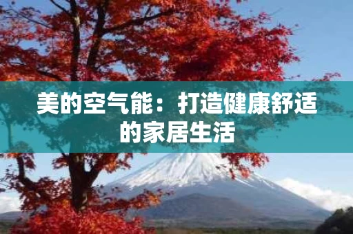 美的空气能:打造健康舒适的家居生活 美的空气能:打造健康舒适的家居生活