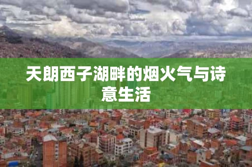 天朗西子湖畔的烟火气与诗意生活