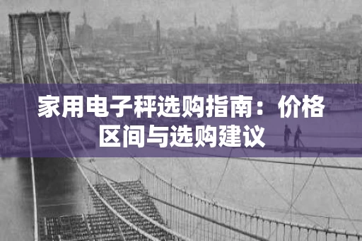 家用电子秤选购指南:价格区间与选购建议 家用电子秤选购指南:价格区间与选购建议