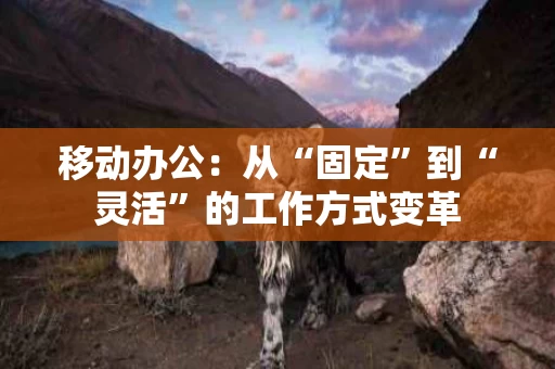 移动办公:从“固定”到“灵活”的工作方式变革 移动办公:从“固定”到“灵活”的工作方式变革