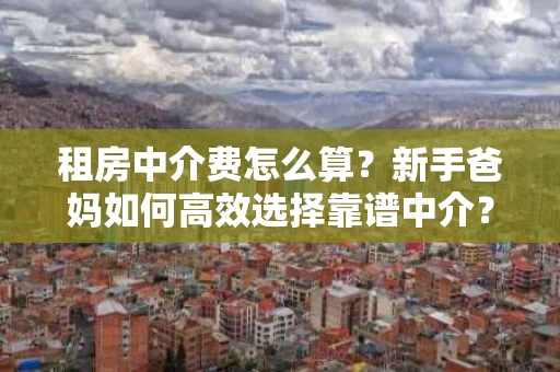 租房中介费怎么算?新手爸妈如何高效选择靠谱中介? 租房中介费怎么算?新手爸妈如何高效选择靠谱中介?