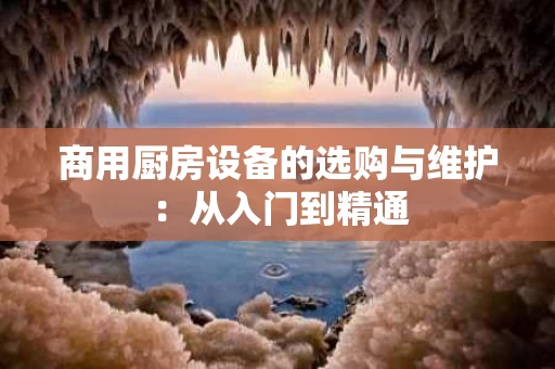 商用厨房设备的选购与维护：从入门到精通