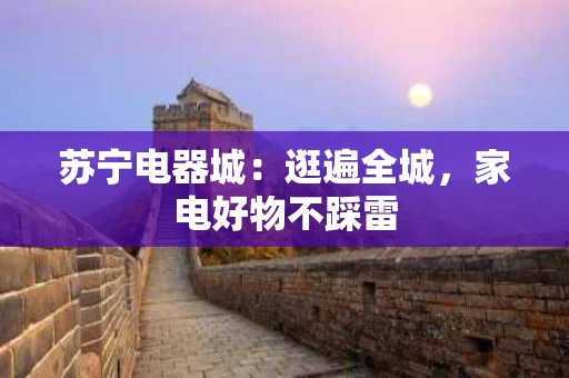 苏宁电器城：逛遍全城，家电好物不踩雷