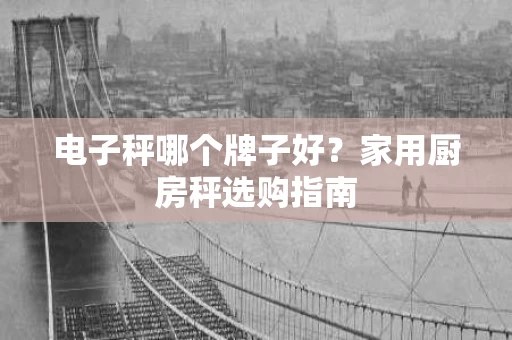 电子秤哪个牌子好?家用厨房秤选购指南 电子秤哪个牌子好?家用厨房秤选购指南