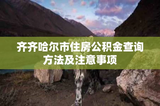 齐齐哈尔市住房公积金查询方法及注意事项 齐齐哈尔市住房公积金查询方法及注意事项