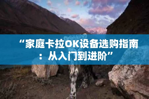 “家庭卡拉OK设备选购指南:从入门到进阶” “家庭卡拉OK设备选购指南:从入门到进阶”