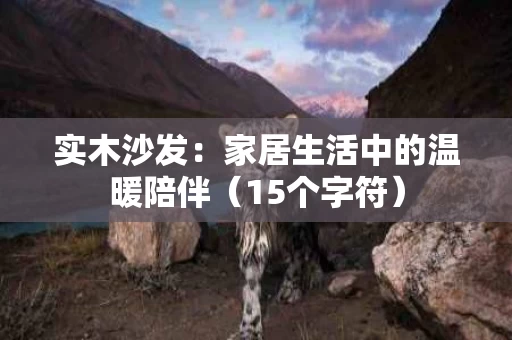 实木沙发：家居生活中的温暖陪伴（15个字符）