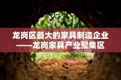 龙岗区最大的家具制造企业——龙岗家具产业聚集区