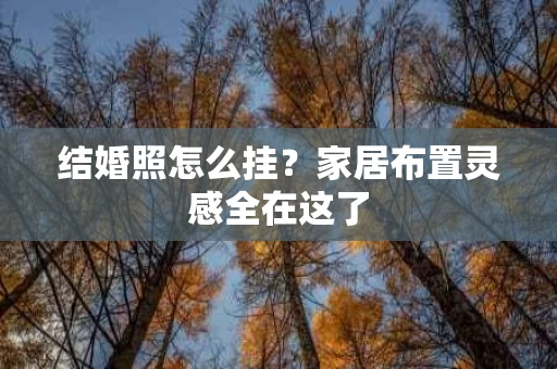 结婚照怎么挂？家居布置灵感全在这了