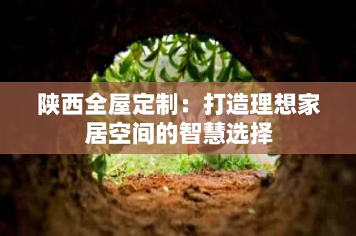 陕西全屋定制：打造理想家居空间的智慧选择