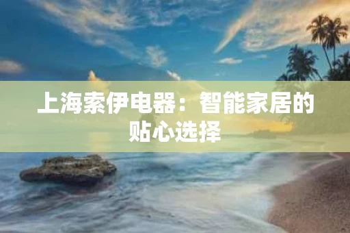 上海索伊电器：智能家居的贴心选择
